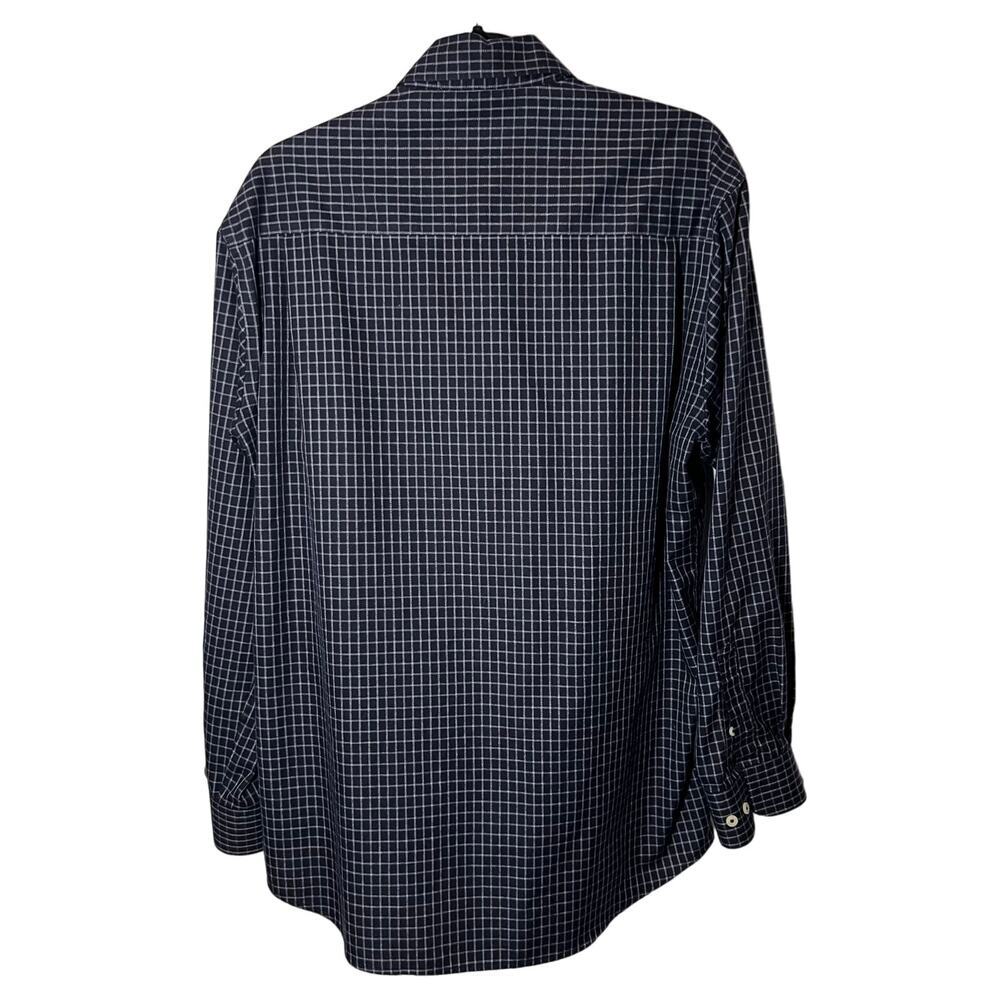 Forsyth Men's Dress Shirt Size Large Dark Blue - Picture 4 of 7
